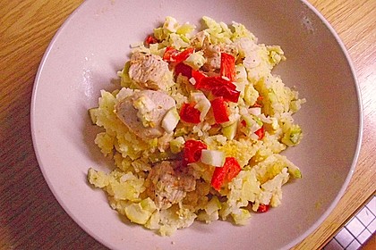 Limetten - Kokosmilch Hähnchen auf Basmatireis 3