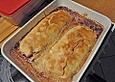 Hei&szlig;er Heidelbeerstrudel mit Rahm
