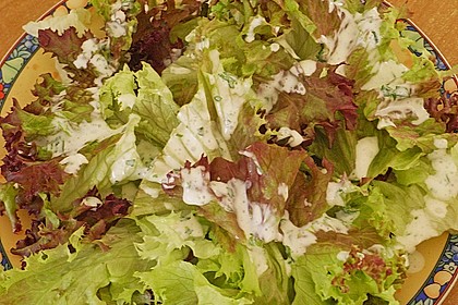 Blattsalat mit Dressing