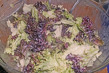Blattsalat mit Dressing 1