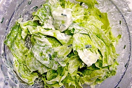 Blattsalat mit Dressing 2