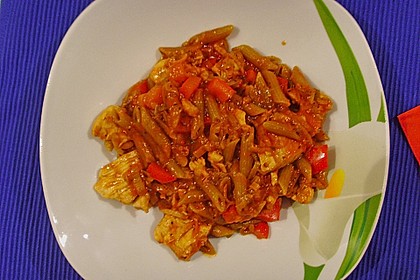 Hähnchenpfanne mit Nudeln 6