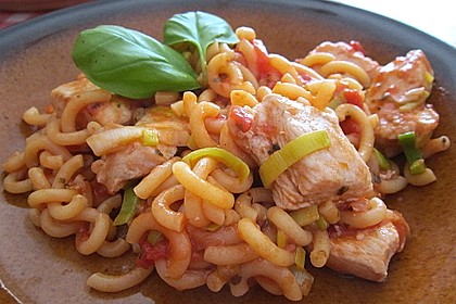 Hähnchenpfanne mit Nudeln 1