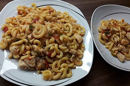 Hähnchenpfanne mit Nudeln 5