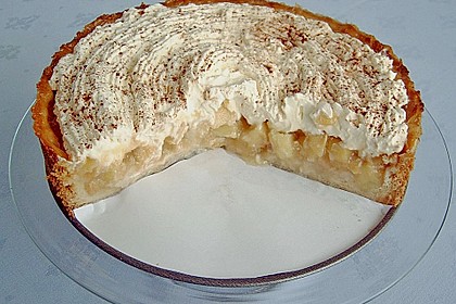 Apfeltorte mit Wein - Vanille Creme
