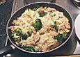 Nudeln mit Lachs - Brokkoli - Sauce