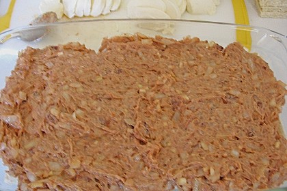 Brotauflauf mit Hackfleisch und Mozzarella 5