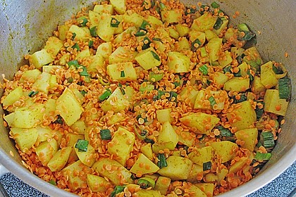 Indischer Gefl&uuml;gel - Linsentopf 1