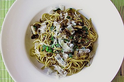 Bärlauch - Spaghetti mit Champignons 13