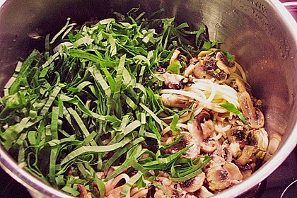 Bärlauch - Spaghetti mit Champignons 23