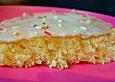 Schneller Zitronenkuchen auf dem Blech