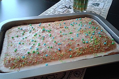 Schneller Zitronenkuchen auf dem Blech 14