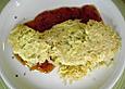 Yum - Yum Nudeln mit gebratenem Ei und Chilisauce