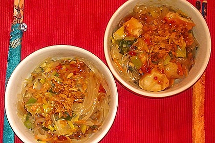 Chinapfanne mit Glasnudeln