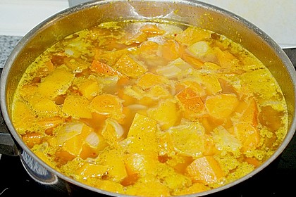 Kürbissuppe mit Ingwer und Kokosmilch 166