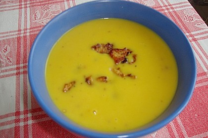 Kürbissuppe mit Ingwer und Kokosmilch 160