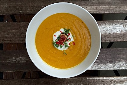 Kürbissuppe mit Ingwer und Kokosmilch 7