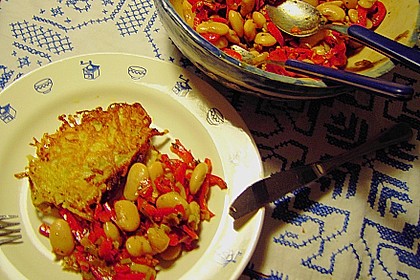 Salat von wei&szlig;en Bohnen und Paprika 1