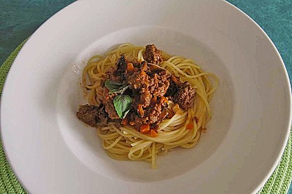 Spaghetti Bolognese nach Toskana Art