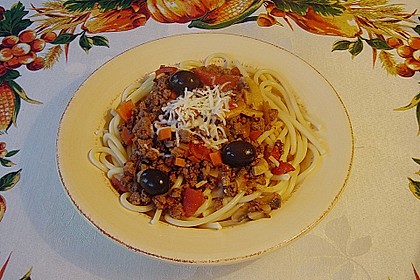 Spaghetti Bolognese nach Toskana Art 4