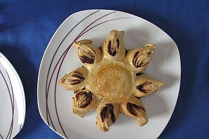 Blumen-Brioche mit Nutella 58