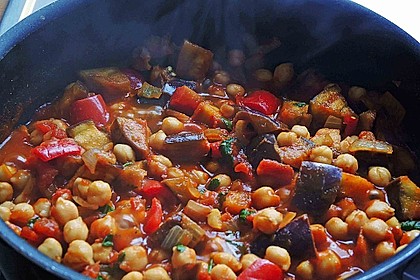 Kichererbsen-Auberginen-Pfanne 9