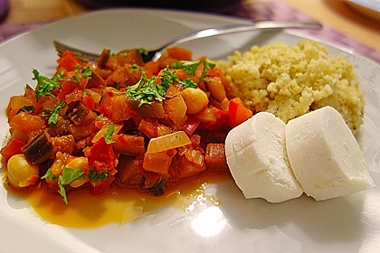 Kichererbsen-Auberginen-Pfanne 4