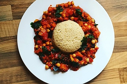 Kichererbsen-Auberginen-Pfanne 5