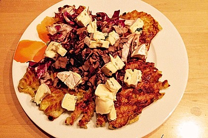 Farfalle-Rösti mit Pilz-Radicchio-Gemüse 4