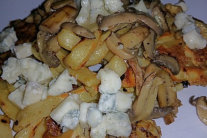 Farfalle-Rösti mit Pilz-Radicchio-Gemüse 5
