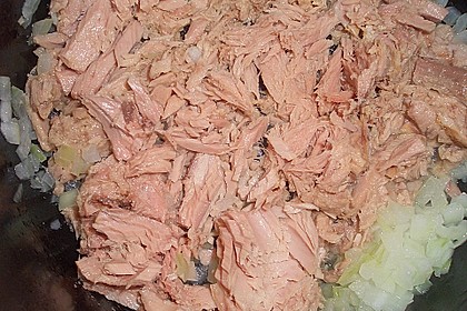 Spaghetti mit Thunfisch - Sahne - So&szlig;e 7