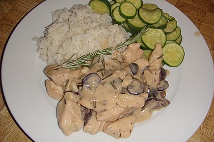 Puten - Geschnetzeltes in Salbei - Knoblauch - Sauce 2
