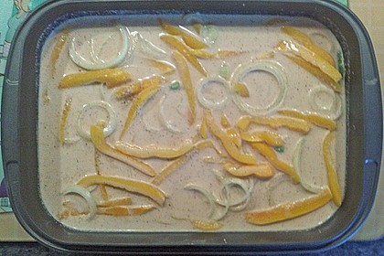 Zwiebel - Paprika - Sahne H&auml;hnchen 6