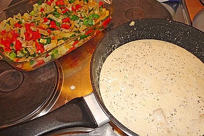 Zwiebel - Paprika - Sahne H&auml;hnchen 9