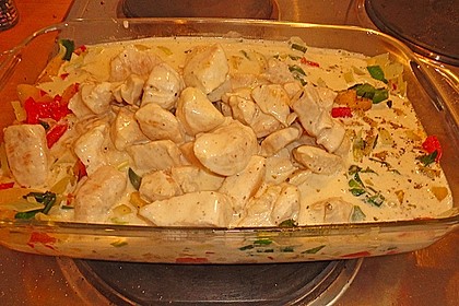 Zwiebel - Paprika - Sahne H&auml;hnchen 10