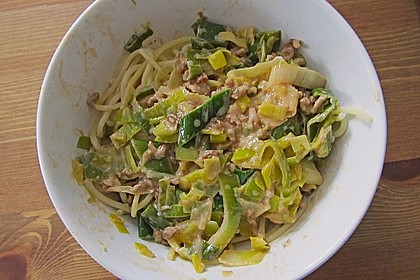 Porree - Hackfleisch 1