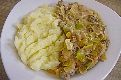 Porree - Hackfleisch 2