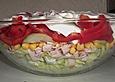 Eisberg Schichtsalat mit Putenbrust