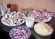 &Uuml;berbackenen Champignon - Koteletts