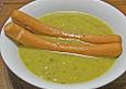 Erbsensuppe mit s&uuml;&szlig;em Senf