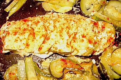 Fisch mit Zucchinischuppen 1