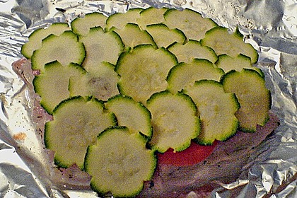 Fisch mit Zucchinischuppen 4