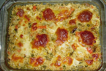 Bunter Hirseauflauf