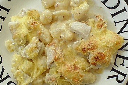 Auflauf mit Gnocchi, Pute und Champignons 23
