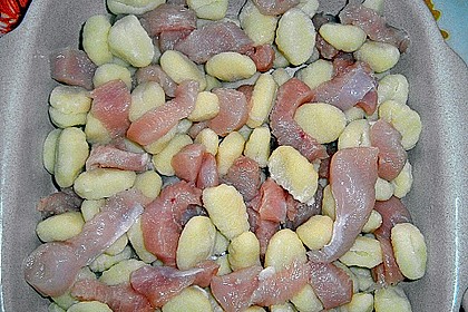 Auflauf mit Gnocchi, Pute und Champignons 7