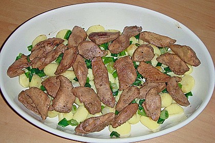 Auflauf mit Gnocchi, Pute und Champignons 9