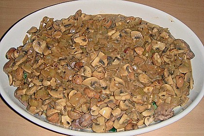 Auflauf mit Gnocchi, Pute und Champignons 10