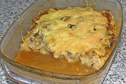 Auflauf mit Gnocchi, Pute und Champignons 16