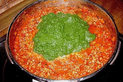 Superschnelle Spinat - Hack Lasagne 4