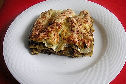 Superschnelle Spinat - Hack Lasagne